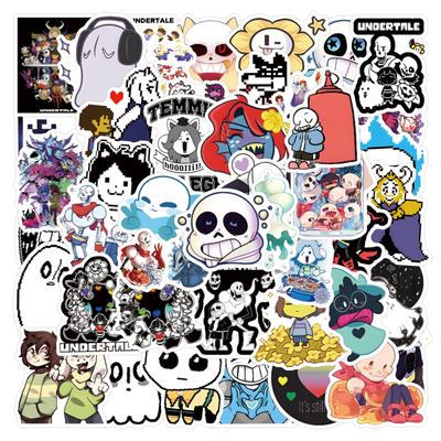 55 Новых Стилей Undertale Дудл Наклейки Украсить Чемодан Ноутбук Мобильный Телефон Наклейки