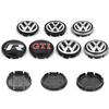 For VolkswagenMK5 4Pc 55mm 65mm VW Car Styling Wheel Center Cap Hub Covers Badge Accessories For Volkswagen R GTI Golf Caddy Passat b6 Polo Tiguan