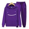 Women's Hoodie Autumn Men's Hoodie + Pants Sets Solid Color Zip Suit Hoodie Two Pieces Set Hooded Sweatshirt