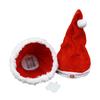 Electric Christmas Hat Plush Singing Dancing Santa Hat Funny Light Up Swing Velvet Hat for Xmas New Year Party Supplies