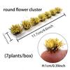 Miniature Seven-Colored Flower Grass Clusters for DIY Model Scenery