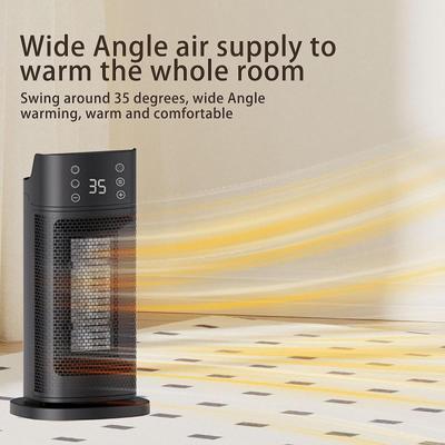 Обогреватель с дистанционным управлением, быстрый нагрев, настольный обогреватель, энергосберегающий портативный обогреватель для зимы, ванной комнаты, офиса, дома, кухни