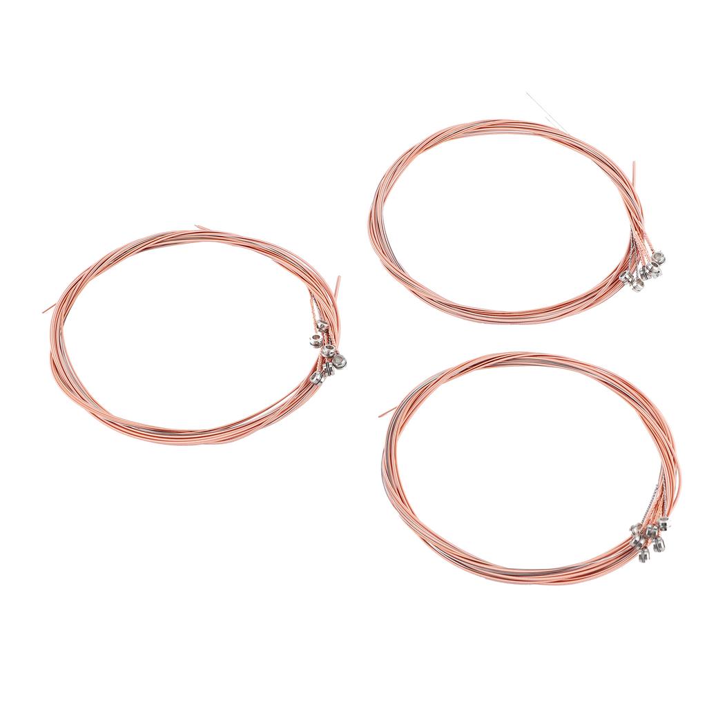 3Set Universal Steel Acoustic Folk Guitar Strings Replacement Musical Instrument Accessories3Set