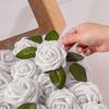25pcs Artificial Flowers, Fake Flowers Roses W/stem For DIY Wedding Bouquets Centerpieces Arrangements Party Home Decorations