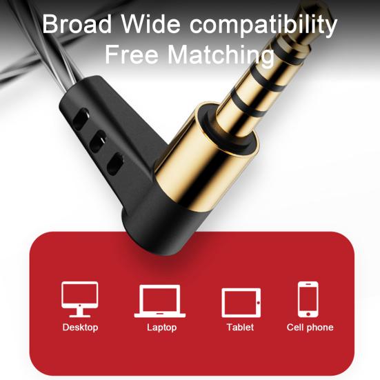 Проводные наушники, стерео объемный звук, Hi-Fi звук, вкладыши, тяжелые басы, 3,5 мм, проводные наушники, компьютерный аксессуар