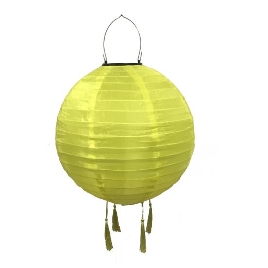 Подвесной солнечный фонарь, круглый уличный фонарь в китайском стиле с 4 кисточками, светодиодный солнечный светильник для украшения сада, патио, свадебной вечеринки