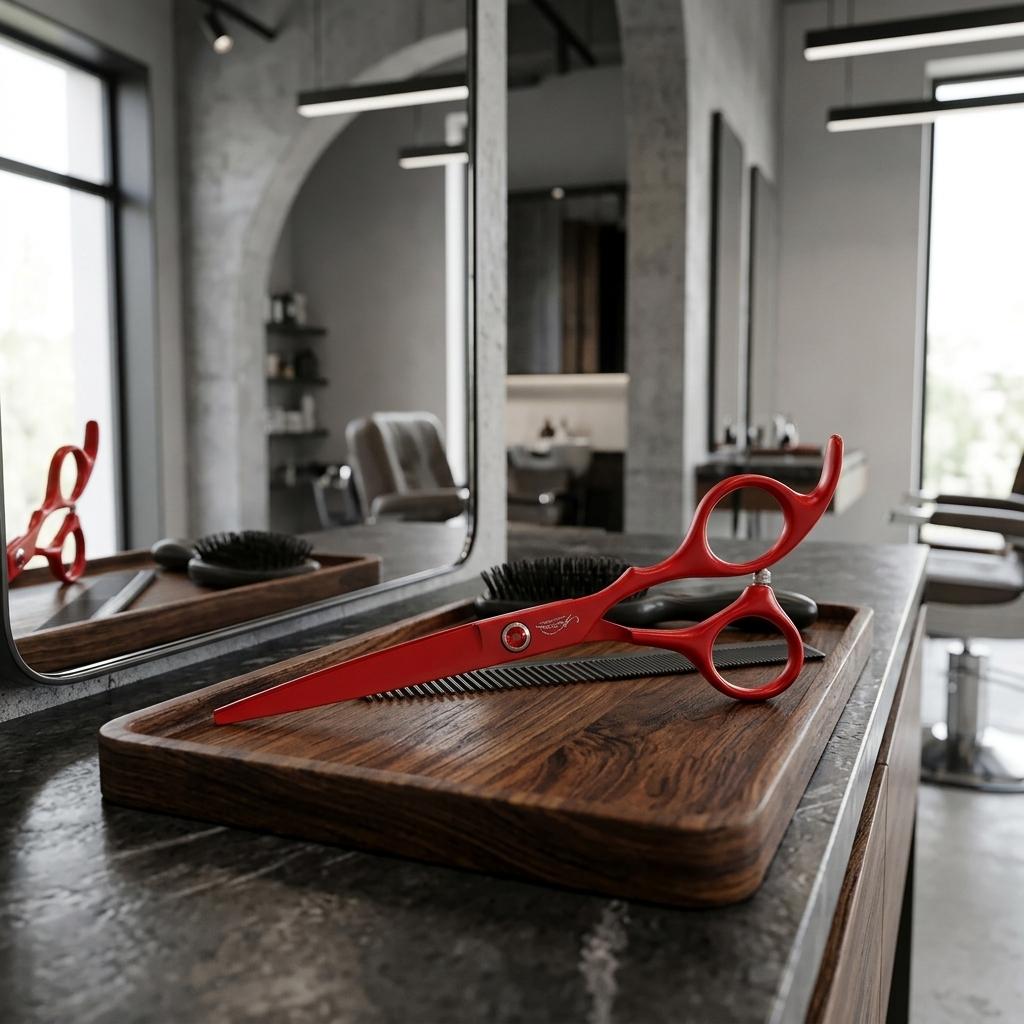 Cheetah Right-Handed 7.0 Offset Hairdressing Scissors for Hair Cutting for Salon Superior Line