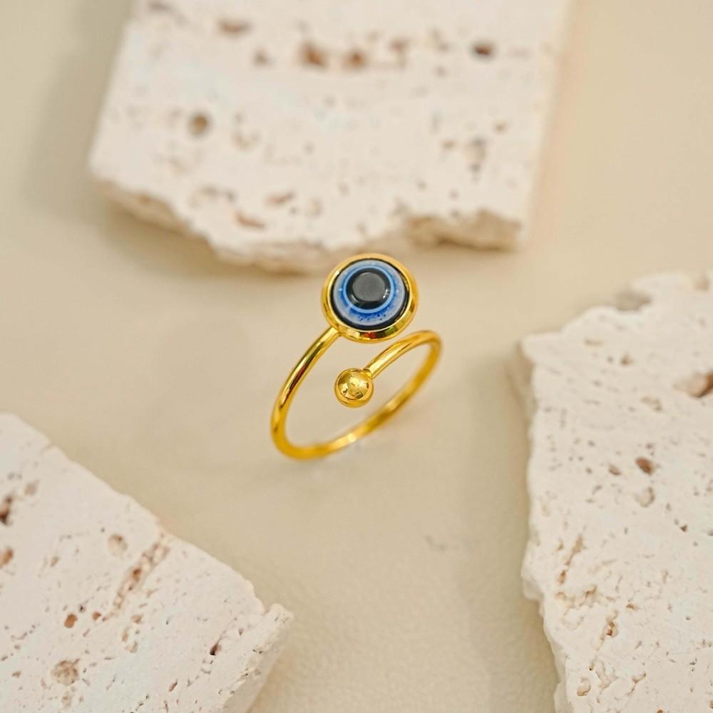 Personalized Demon Eye Bracelet Gothic Blue Eye Ring Adjustable Creative Bangle Special Occasions