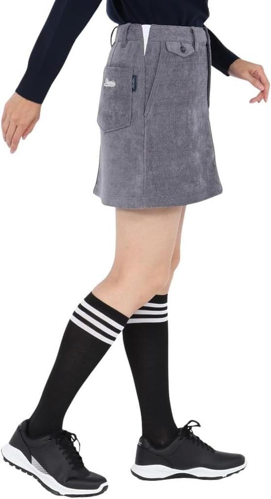 Ping Apparel Stretch Corduroy 020 Women's All-Way Skirt, Golf, Gray, 622-5234901,