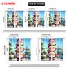 2pcs,2D Plane Printing Pattern Curtains Snowflakes & Evergreen Trees Versatile Fabric (without Rod) Home Decor for Bedroom &