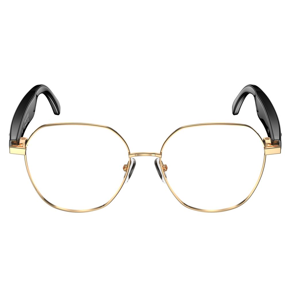 W100B Business Style AI Real-Time Translation Voice Assistant Smart Glasses Bluetooth-Compatible Fashion Eyewear