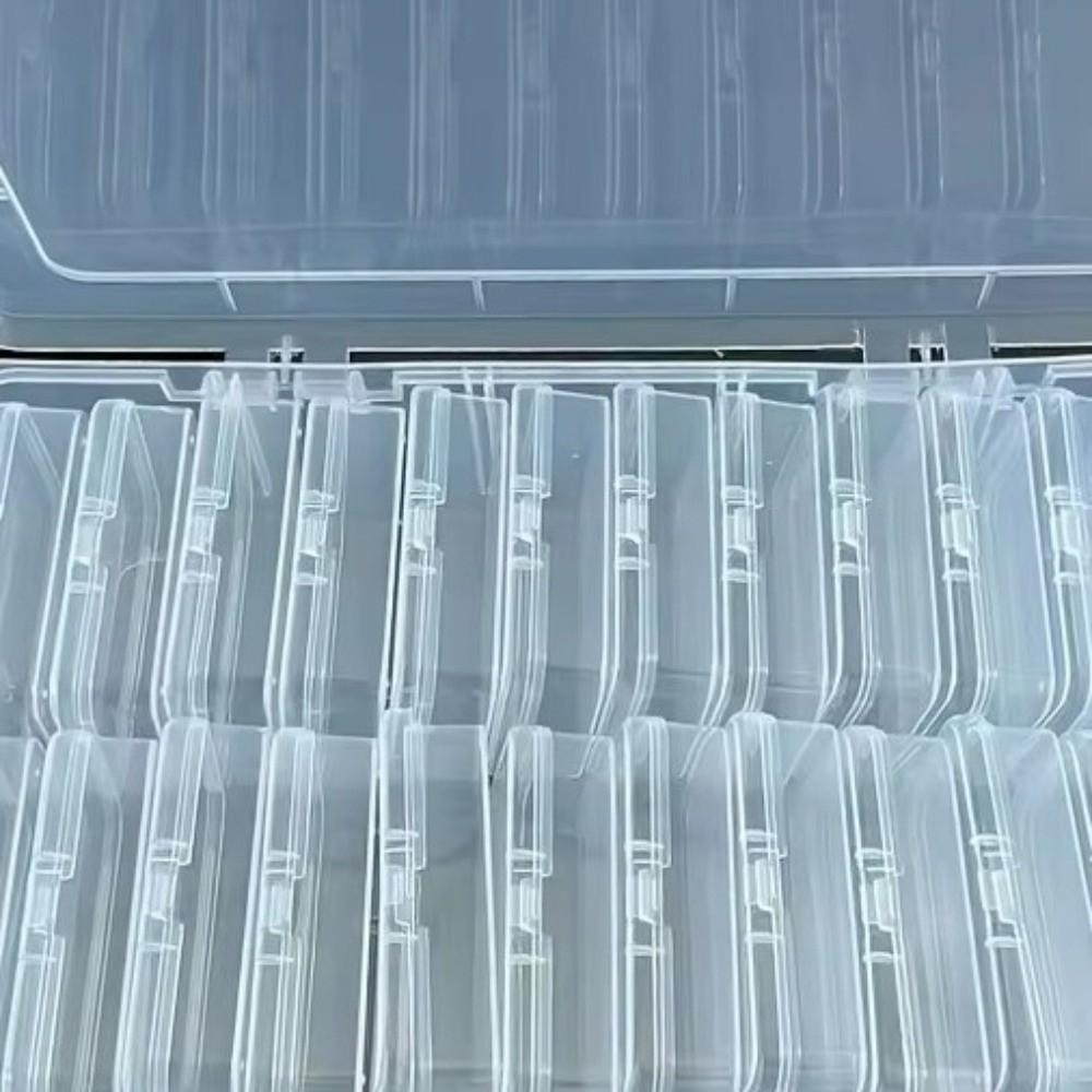 Plastic Transparent Storage Box Large Capacity Storage Containers Organizer Box Art Supplies