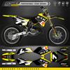 PowerZone Custom Team Motorcycle Graphic Decal Stickers Kit For SUZUKI RM250 2001-2012 RM125 250cc Name Number Custom