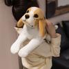 Simulation Beagle Plush Toy Cute Fluffy Cartoon Stuffed Animal Dog Doll Home Decor Gifts For Kids