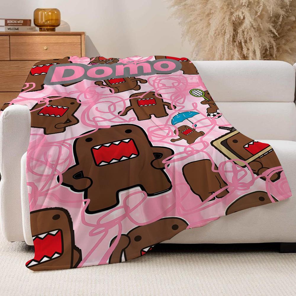Cartoon cute Domo kun Blanket For Sofa Office Bed Plane Travel Sleep Read Relax Camping Soft And Warm