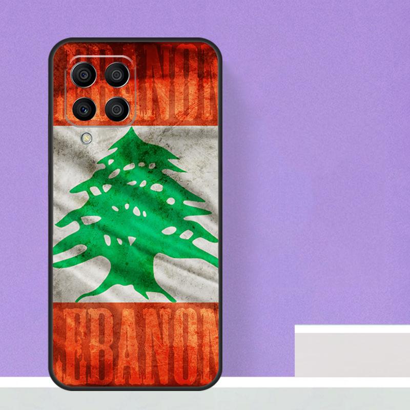 Карта флага Ливана для Samsung Galaxy M13 M33 M53 M12 M32 M52 M14 M34 M54 M20 M51 M21 M30s M31s M15 M55 чехол