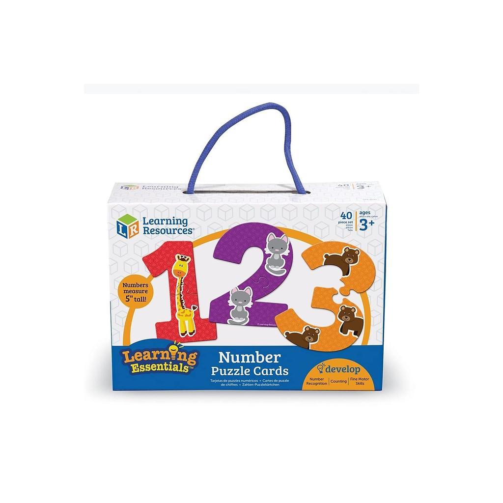 Learning Resources Puzzle Number Puzzle Cards English LER8591