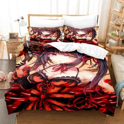 Новый комплект постельного белья Date A Live Токисаки Куруми Односпальный Двуспальный Полный Queen King Размерный Комплект Постельного Белья Для Взрослых Детей Спальни Комплекты Пододеяльников 3D