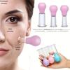 1 Set Facial Cupping Massage Cups Rubber Vacuum Cupping Set Facial Relaxation Nipple Correction Body Skin Lifting Cupping Device