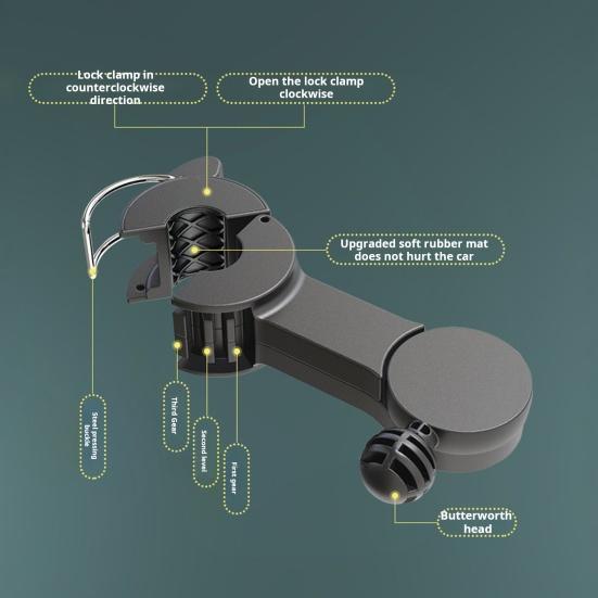 Автомобильный вентилятор охлаждения с вращающейся на 360 градусов двойной головкой, регулируемой скоростью, малошумный вентилятор для заднего сиденья, кондиционер, автозапчасти