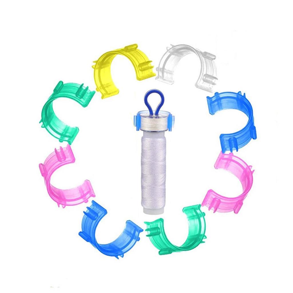 20 Pieces Sewing Bobbin Small Clips Bobbin Holder Clips Sewing Tool Accessories Thread Clips Holder for Quilting Sewing