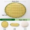 Nordic Style Melamine Serving Plate with Bamboo Weave Design