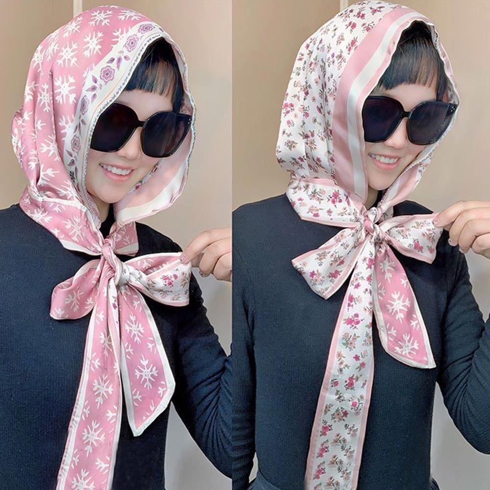 Sun-Resistant Baotou Hat Simulation Silk Headscarf Fashion Hijab Cap Women