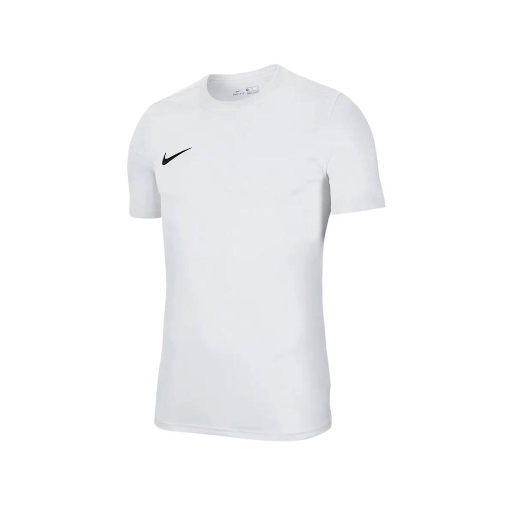 Nike Футболка с круглым вырезом и коротким рукавом с принтом логотипа Dri-Fit, американская версия, мужские топы, белые BV6708-100