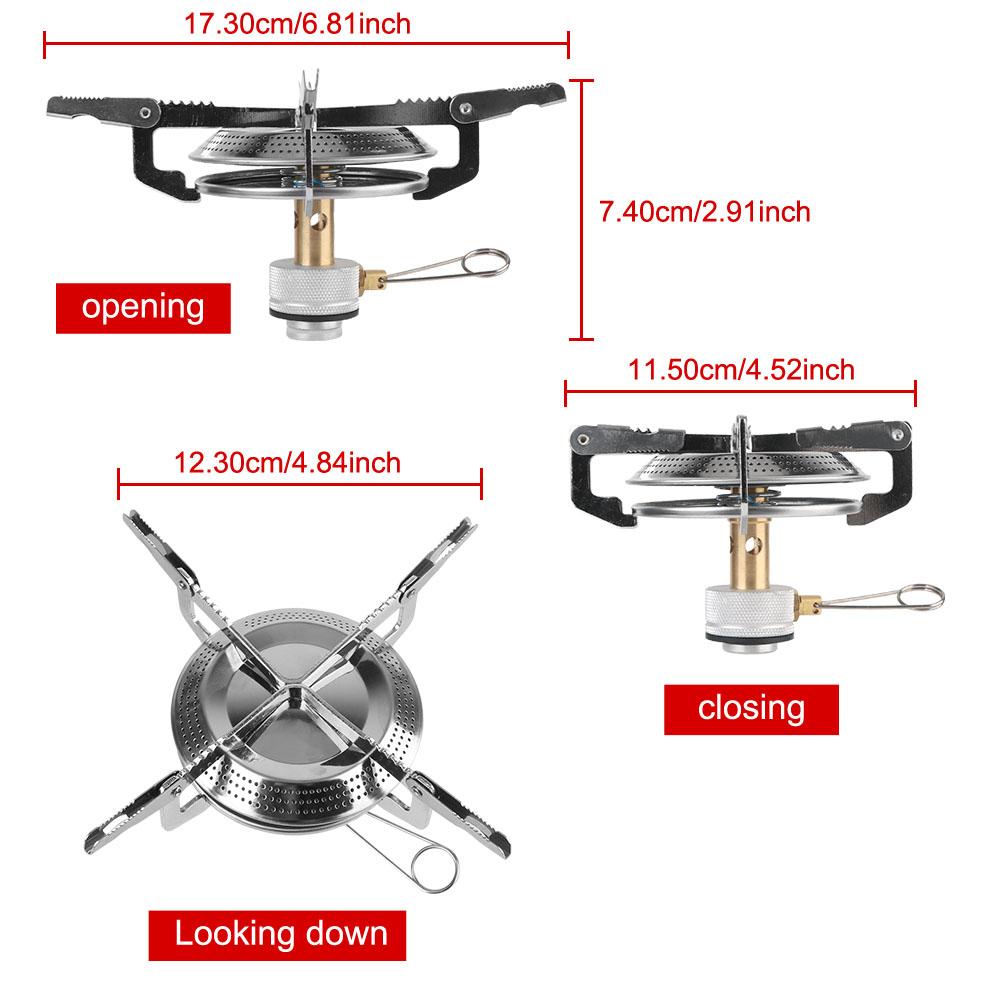 Уличная легкая горелка для мини-пикника, кухонные принадлежности, набор посуды, походная газовая плита, переносная плита для готовки с сумкой для хранения