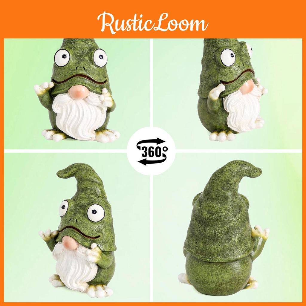 Фигурка гнома из смолы лягушки, украшение для офисного стола, креативное украшение для дома, мероприятие