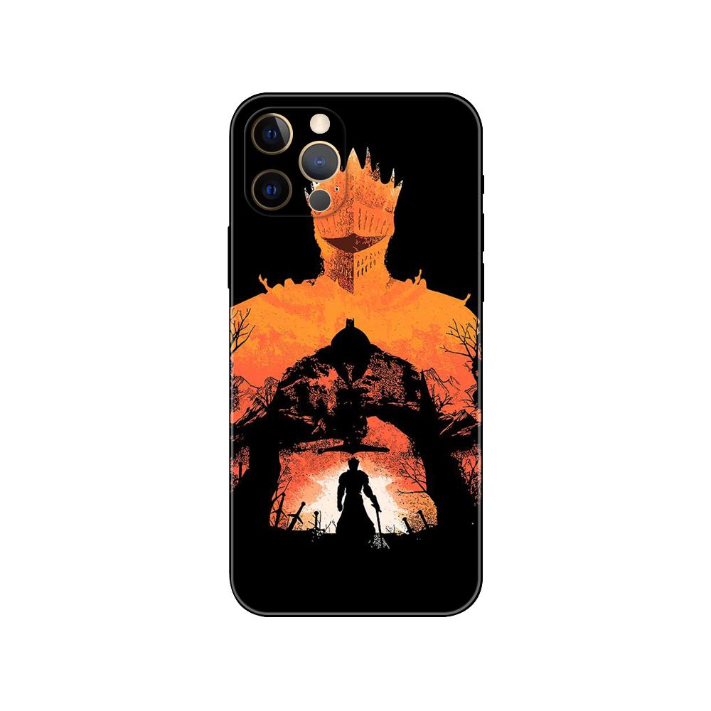 Чехол для телефона Praise the Sun Dark Souls для iPhone 5 5S 2020se 6 6s 7 8 plus x 10 XR XS 11 12 13 mini pro MAX, черная задняя крышка из ТПУ