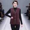 Women Vests Waistcoats Autumn Winter Button Lamb's Fleece Vests Sleeveless Jacket 5XL Large Size Button Coats Trendy Outwear