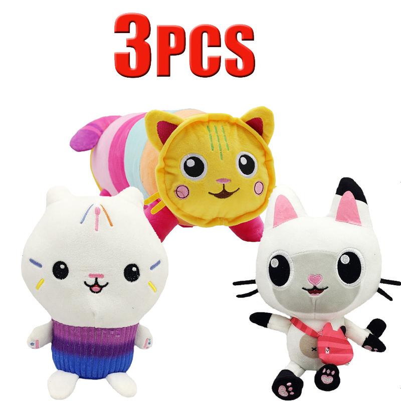## in Gabby Dollhouse Plush Toy Mercat Cartoon Stuffed Animals Smiling Cat Car Cat Hug Gaby Girl Dolls Kids Birthday Gifts