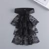 Elegant Costume Collar Ruffled Lace Jabot Neck Collar for Cosplay Costume Collar