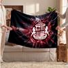 Sunderland FC Personalized Fleece Blanket With Football Logo, Custom Name Text Soft Warm Home Throw Blanket