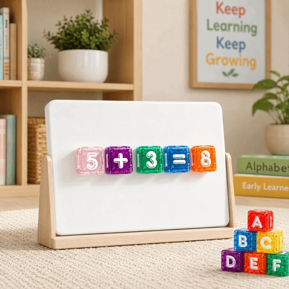 Interactive Arithmetic Toy Letters and Numbers Letter Number Blocks Tabletop Game Home