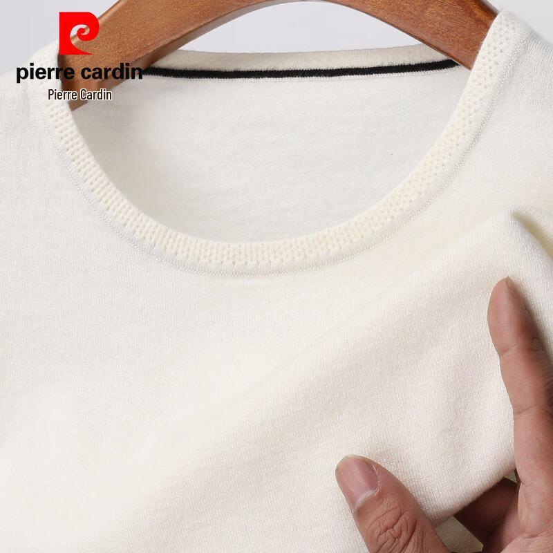Мужской свитер Pierre Cardin из 100% чистой шерсти, с коротким рукавом и круглым вырезом