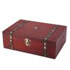 Vintage Wooden Jewelry Storage Box Retro Antique Living Goods Organizer Gift Case