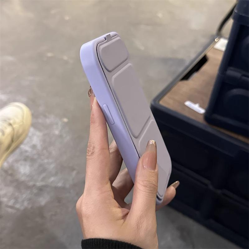 Инновационный кожаный чехол для телефона для iPhone 17 16 15 14 13 12 11 Pro Max с боковой вставкой, кронштейн для MagSafe, мягкая силиконовая крышка, противоударный