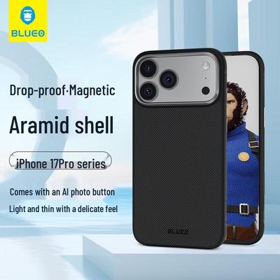 Магнитный чехол из арамидного волокна BQueen для iPhone 17 Pro