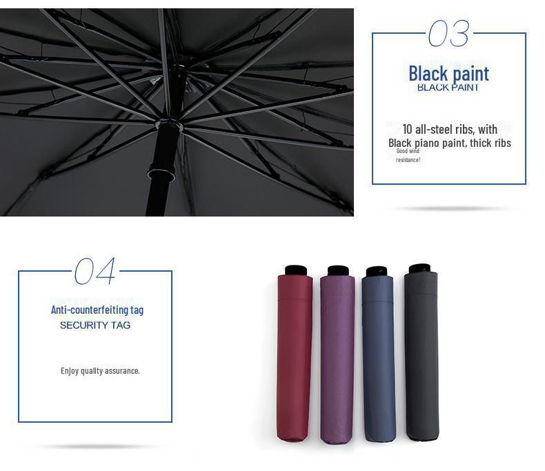 Oversized Three-Fold Thickened Umbrella with Custom Logo