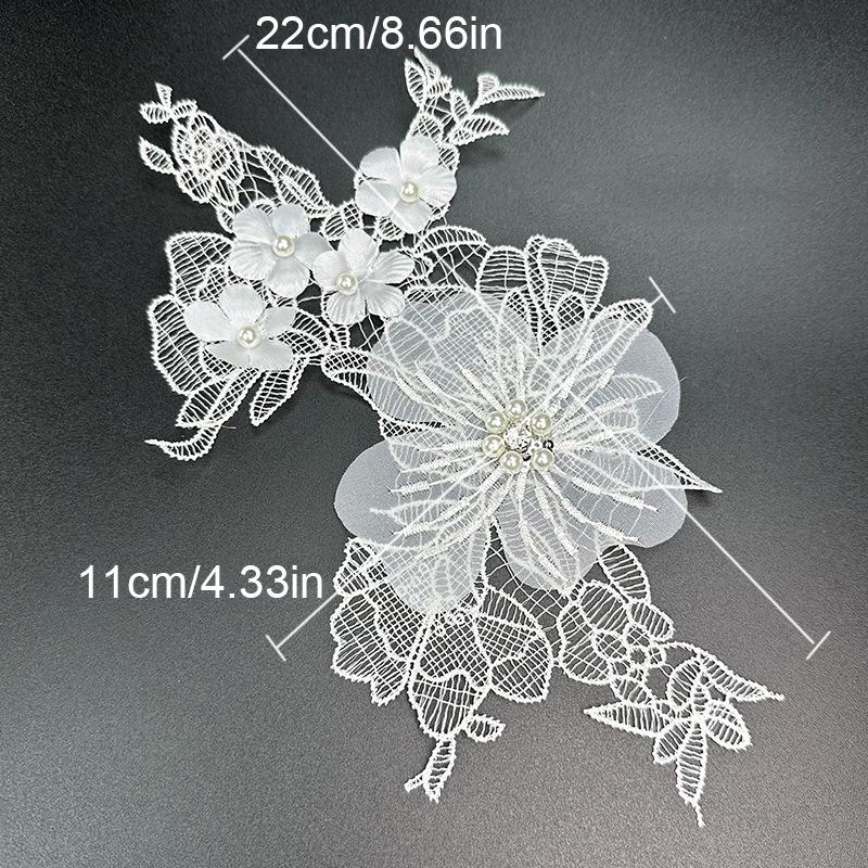 Кружево своими руками аппликация нашивка декоративная жемчужная ткань наклейка стразы несколько стилей модные аксессуары