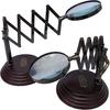 Style Vintage Desktop Tabletop Magnifying Glass Nautical Brass High End Magnifying Glass Lens Adjustable