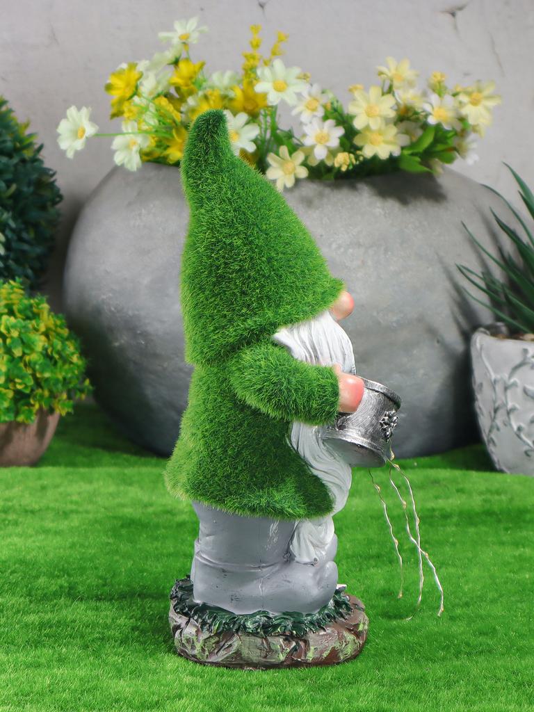 Садовые Дворовые Декоративные Фигурки, Уличные Плюшевые Гномы, Феи с Лейкой на Солнечной Батарее, Смоляные Поделки