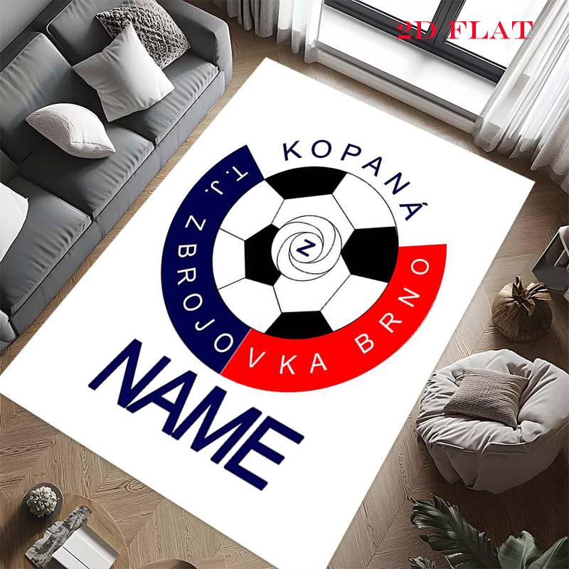 Custom FC Zbrojovka Brno Carpet Rug for Living Room Bedroom Home Sofa Decoration,Kids play Nonslip Floor Mat