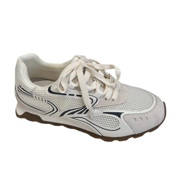 Обувь женская 2025 новая летняя на мягкой подошве Agande тренировочная обувь сетчатая дышащая на толстой подошве спортивная повседневная обувь для пап