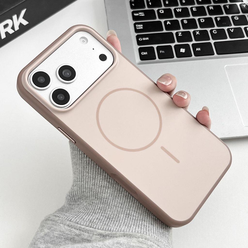 Color-Block Magnetic Phone Case for iPhone 17 Pro Max, Drop-Proof and Protective for iPhone 14-16.