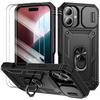 Protective Case - BOOLING - for iPhone 16 Plus - Shockproof - Camera Cover - 2 Tempered Glass