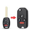 Для Honda Fit Accord Civic 2006-2011 2003-2013 CRV 2018 Pilot Modified Flip 2/3/4 кнопки автомобильный дистанционный ключ Shell с/без резиновой прокладки