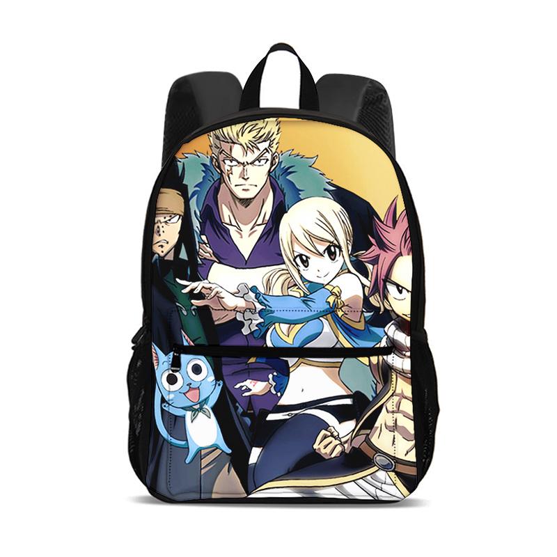 Fairy Tail Рюкзак большой емкости для мальчиков и девочек Лучший подарок Канцелярские товары Спорт Путешествия